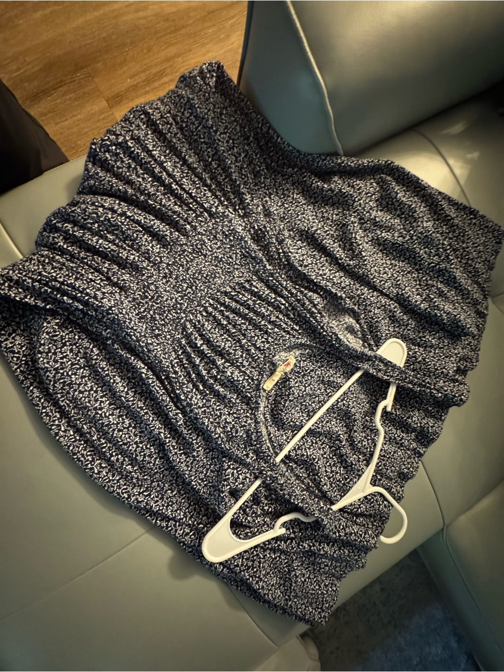 Faherty Navy and White Printed Sleeveless Maxi Dress - Picture 3 of 9